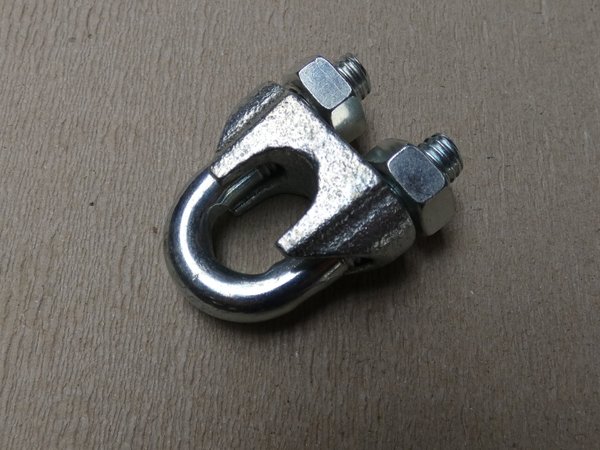 Klemmen-Silber 3/8 " ,  für 10 mm Seil